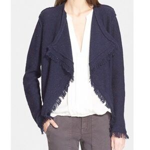 Joie Open Cardigan Nalah Size Small Navy Blue